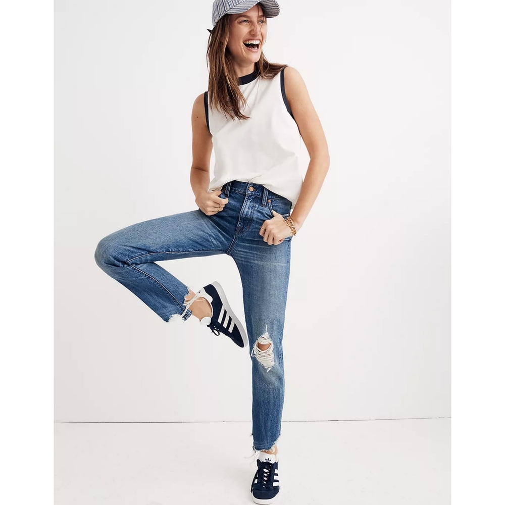 Madewell | The Perfect Summer Jean Destructed